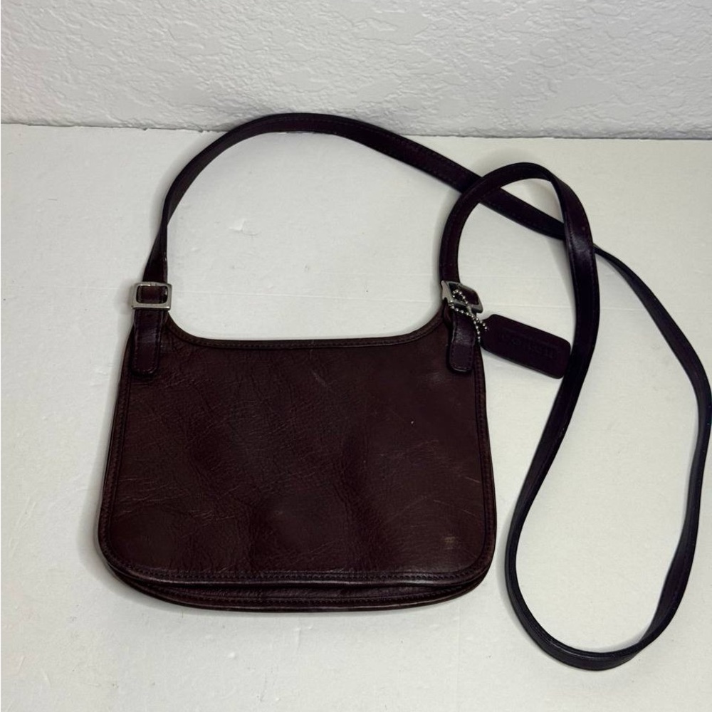 Coach Vintage 90s Dark Brown Mini Slim Hippie Bag #9132